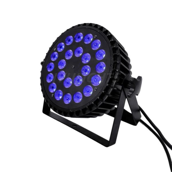 Scenebelysningseffekt, RGBWA UV 6-i-1 LED'er, DMX-kontrol,24X18W 6in1, EU stik