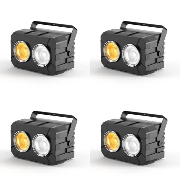 Scenebelysningseffekt, DMX-styret, lydaktiveret,ZQ01321-4Pcs, EU Stik