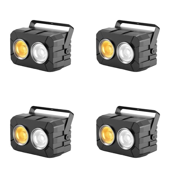 Scenebelysningseffekt, DMX-styret, lydaktiveret,ZQ01321-4Pcs, EU Stik
