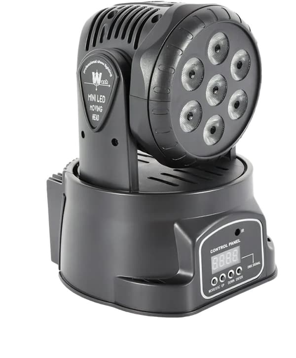 Bevægelseslys, 4 i 1 LED, DMX kontrol,sort, EU stik