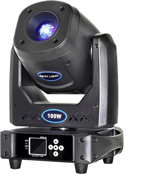 Scenebelysningseffekt, 100W effekt, DMX512 kontrol,sort, EU stik