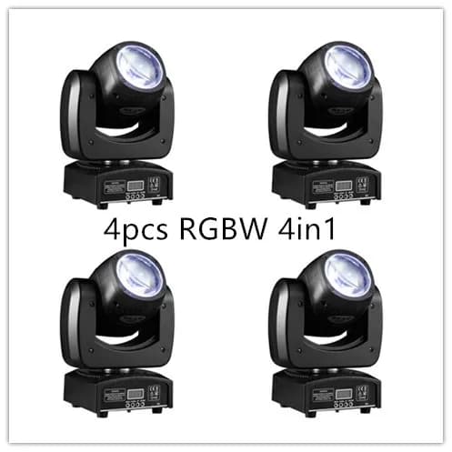 Bevægelseslys, RGBW-teknologi, 100W effekt,4PCS RGBW 4in1, EU Stik