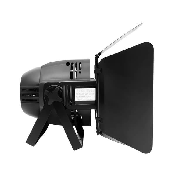 COB Par Lys, 200W, DMX512 Lydkontrol,sort, EU stik