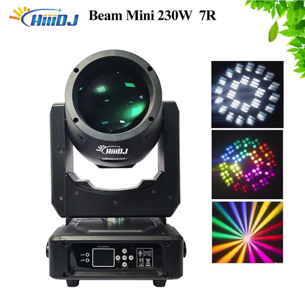 Beam Moving Head Belysning, 230W Effekt, DMX Kontrol,1 Lys