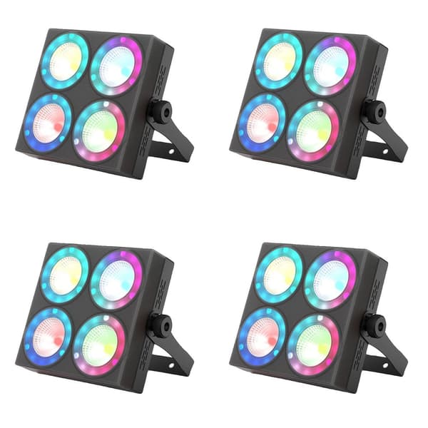 Scenebelysningseffekt, 120W, DMX512 kontrol,EU Stik, ZQ01325-4Pcs