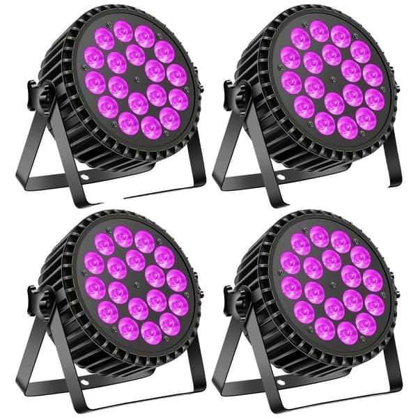 Scenebelysningseffekt, 200W effekt, DMX kontrol,ZQ01137-4Pcs, EU Stik