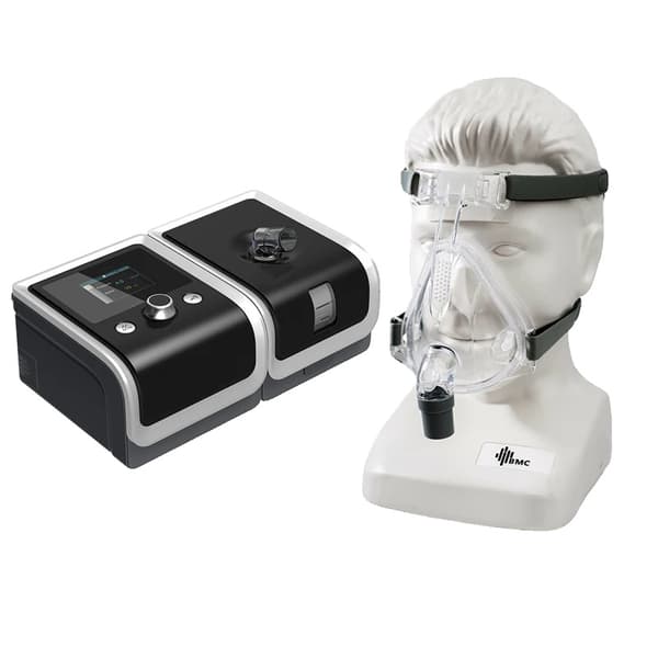 CPAP-maskine, opvarmet luftfugter, farveskærm,CPAP med FM2, Medium