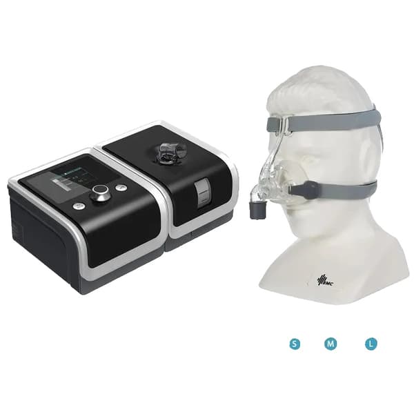 BMC CPAP-maskin, uppvärmd luftfuktare, användarvänlig display,Stor, CPAP med NM4
