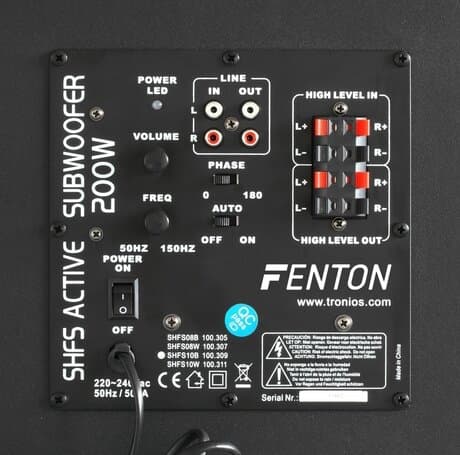 Fenton SHFS10B Aktiv sub 10" svart