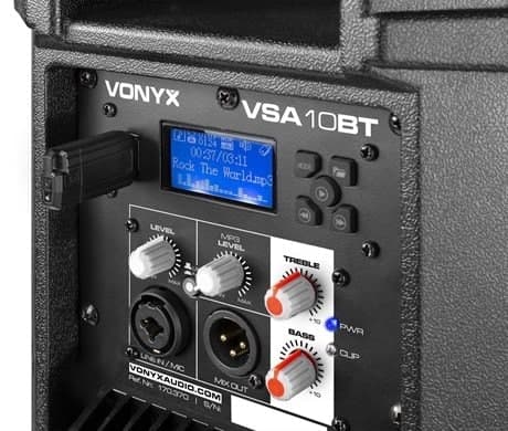 Vonyx VSA10BT aktiv högtalare 500W Peak effekt med Bluetooth och mp3