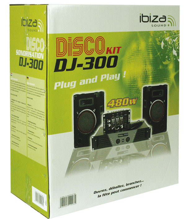 Ibiza DJ -300 Disco system högtalare
