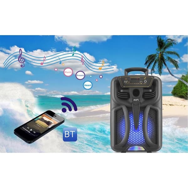 Soundbox 8" - LED-ljus och mikrofon