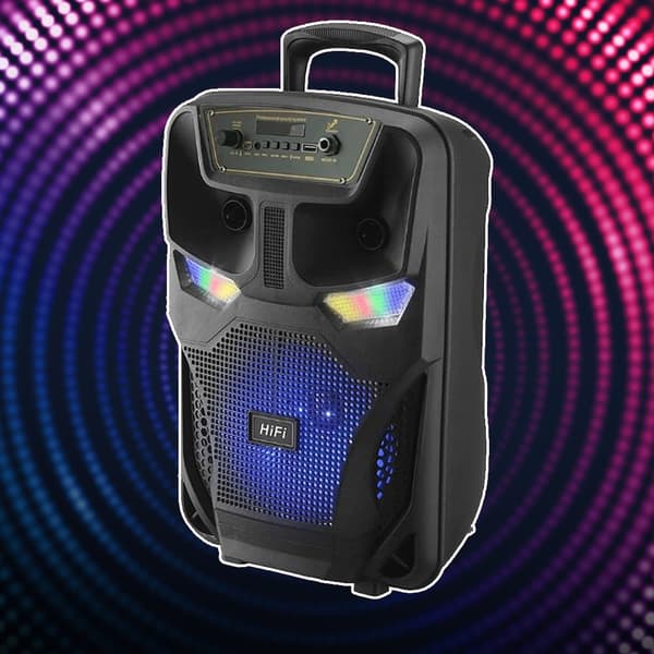 Soundbox 8" - LED-ljus och mikrofon