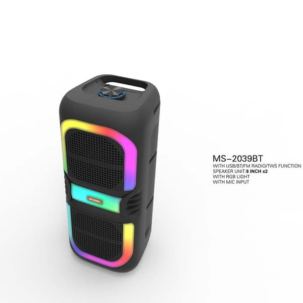 Bluetooth-högtalare med RGB-ljus, FM-radio och mikrofon