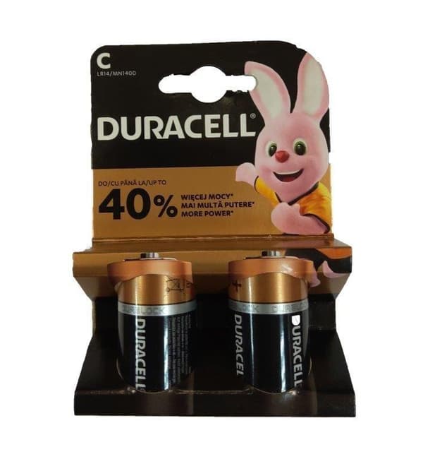 DURACELL Alkaline battery LR14 / 2 pcs. pack / 1.5V