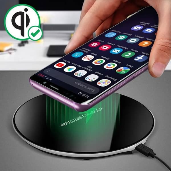 NFC-antenn och QI-induktionsladdningskabel för Samsung Galaxy S9 Plus Svart