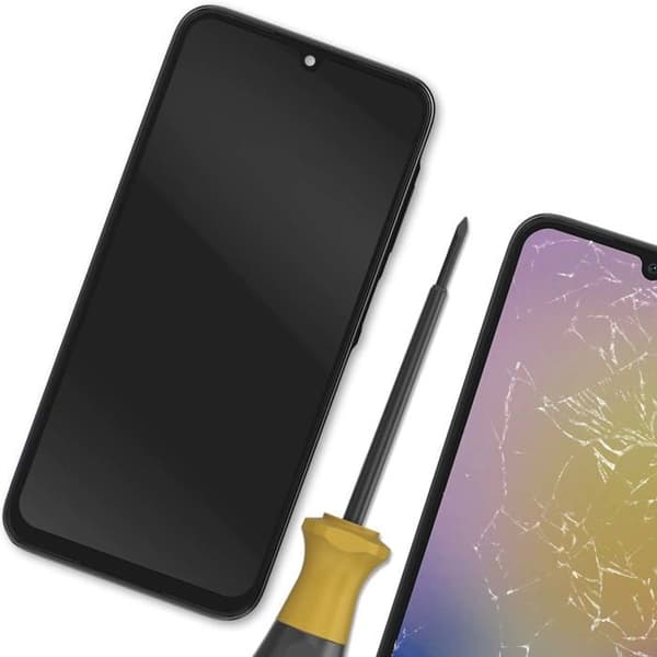 Komplett Block för Samsung A25 OLED Skärm Touchglas Svart