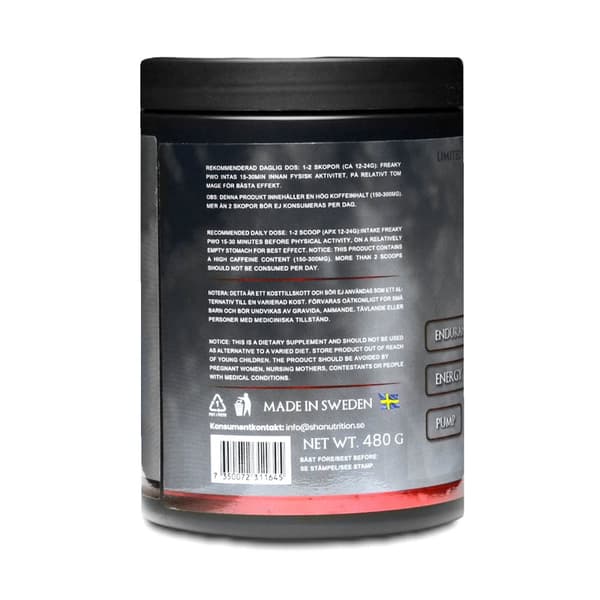Freaky PWO, 480 g, SHA Nutrition