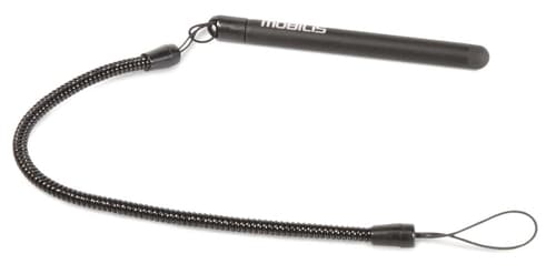 PACK OF 10 BLACK RETRACTABLE/CAPACITIVE STYLUS + SPIRAL CORD