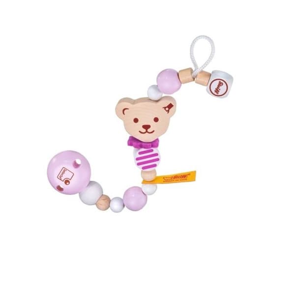 Selecta - Rosa Steiff Bear nappklämma - SCHMIDT