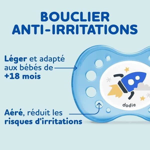 DODIE Anatomiska Nappar +18 månader BPA-fria, Resistenta - Let's Play/Ekorre/NATTRAKET - 3-pack