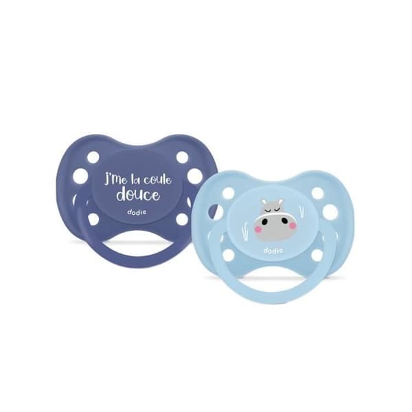 Duo anatomiska nappar - DODIE - EDL A102 - +6 månader - Hippo