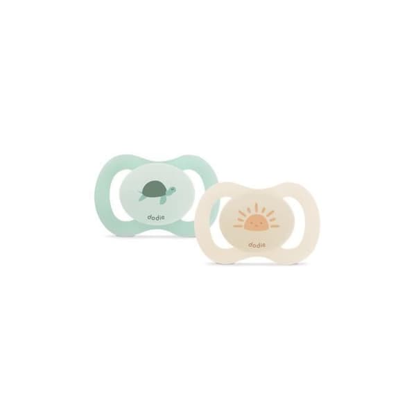 Anatomisk nappduo - DODIE - 0/2 månader - Sköldpadda