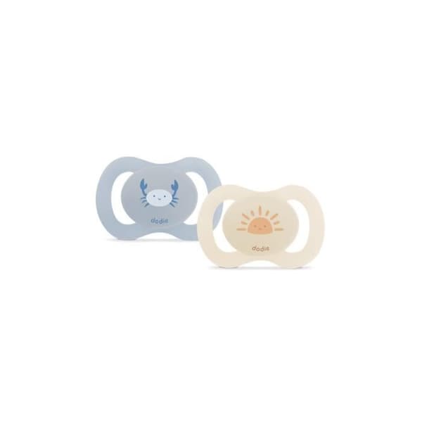 Anatomisk nappduo - DODIE - 0/2 månader - Krabba