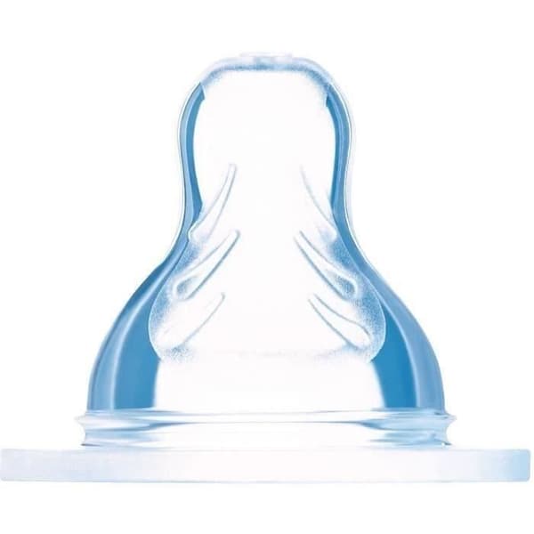 MAM Anatomisk spene - Fast Flow 3 - Silikon - Set med 2 - Transparent