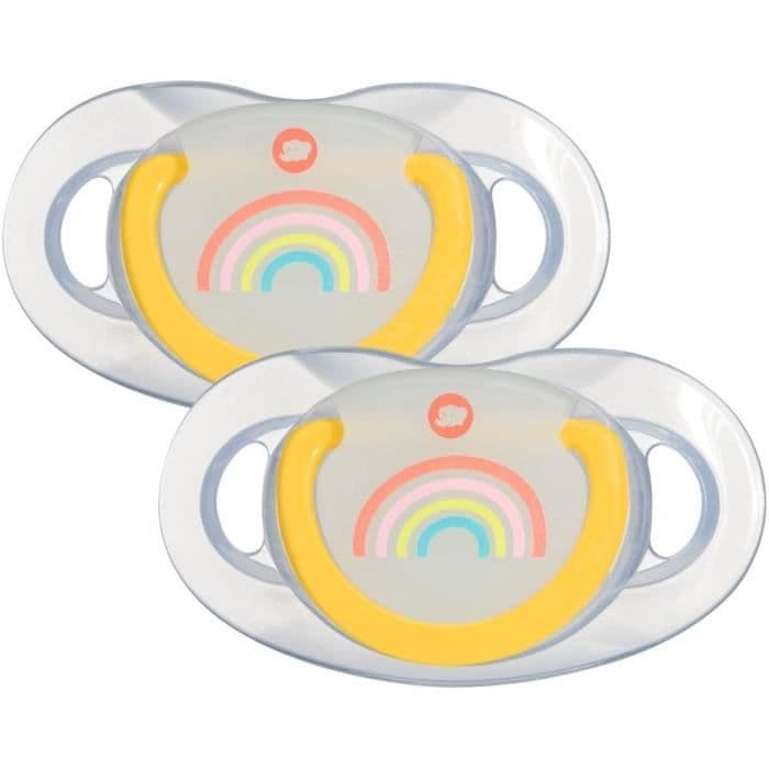 BABY CONFORTSUCETTE LUONNONFYSIO - SILICONE 18 / 36M - X2 RAINBOW