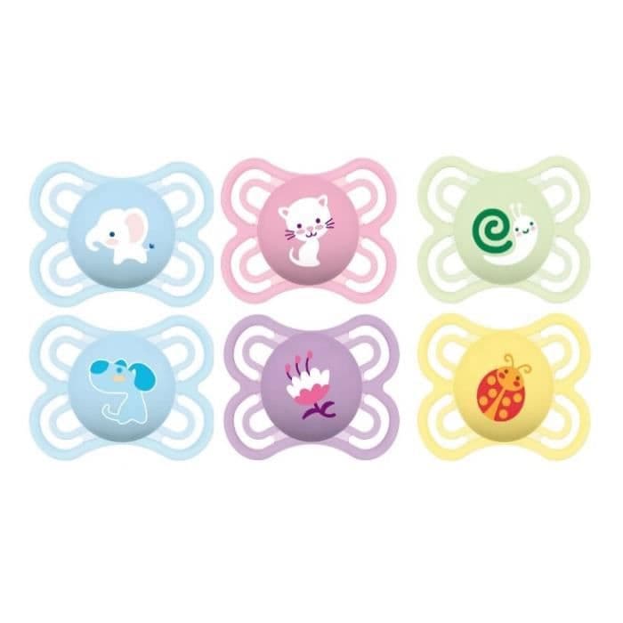 MAM Lollipop Perfect - 0-6 + m - Dekor - Silikone - Steriliseringsboks X2