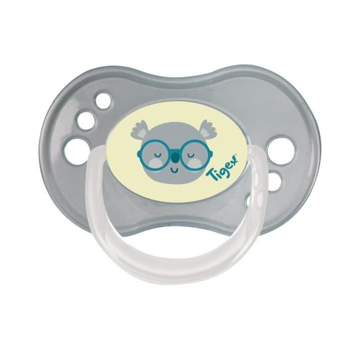 TIGEX 3 Päivä / yö REVERSIBLE silikoni-tutti 6-18m tyttö