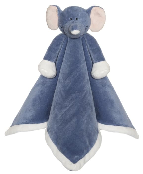 Diinglisar Snuttefilt Elefant, Blå - Teddykompaniet