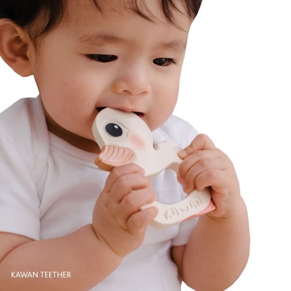 Bitringsanka i naturgummi - babyleksak från Hevea baby