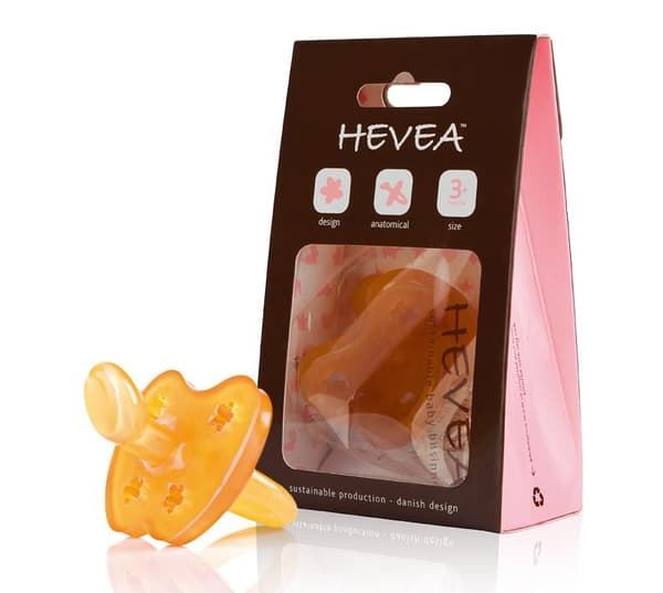 Napp naturgummi krona 0-3 mån (rund) - Hevea baby