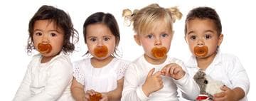 Napp naturgummi krona 0-3 mån (rund) - Hevea baby
