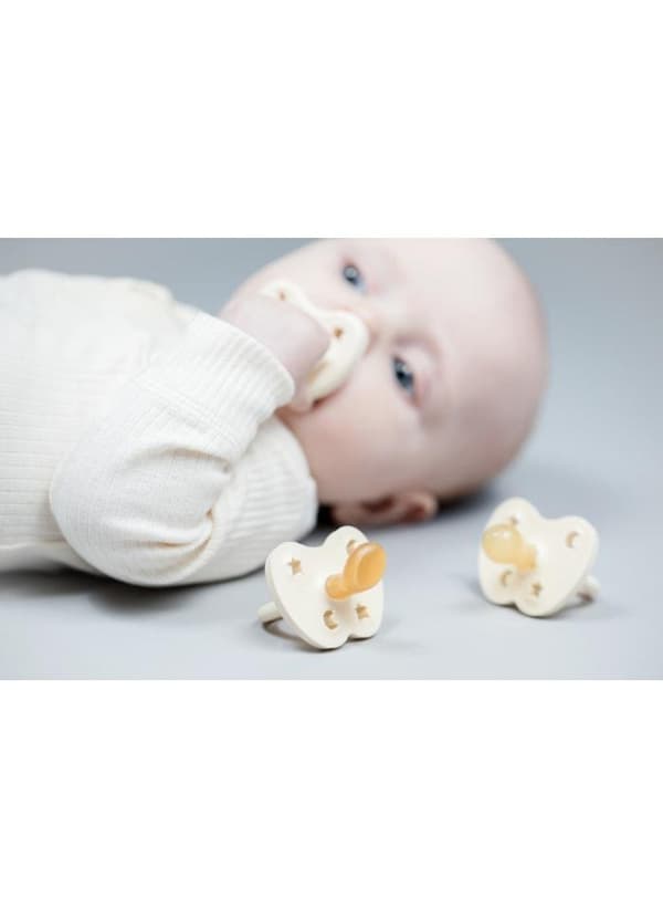 Napp naturgummi Milky White 3-36 mån (anatomisk) Hevea baby