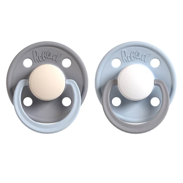 REBAEL Napp 2-pack Storlek 2 Stormy Pearly Elephant / Cold White Pony