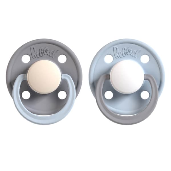 REBAEL Napp 2-pack Storlek 2 Stormy Pearly Elephant / Cold White Pony