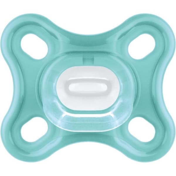 MAM Physiological Napp - Set med 2 - Mjuk och flexibel silikon - Blå/Grön