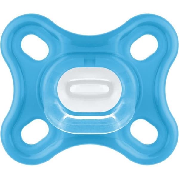 MAM Physiological Napp - Set med 2 - Mjuk och flexibel silikon - Blå/Grön