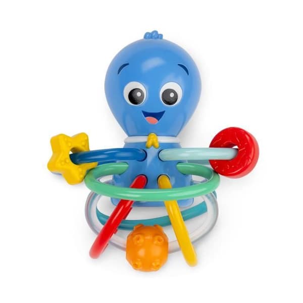 BABY EINSTEIN Ocean Explorers Opus Shake &amp; Soothe Teethers, leksak och skallra, från födseln