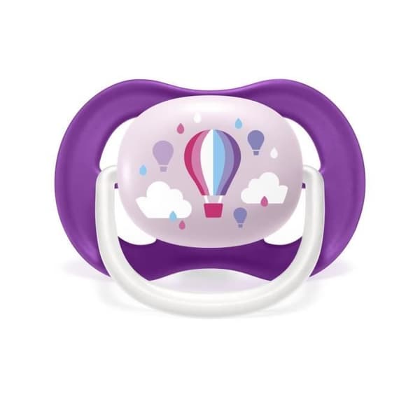 PHILIPS AVENT Set med 2 trendiga Ultra aYnrYnes nappar 6-18 månader I Love Papa MontgolfiYore