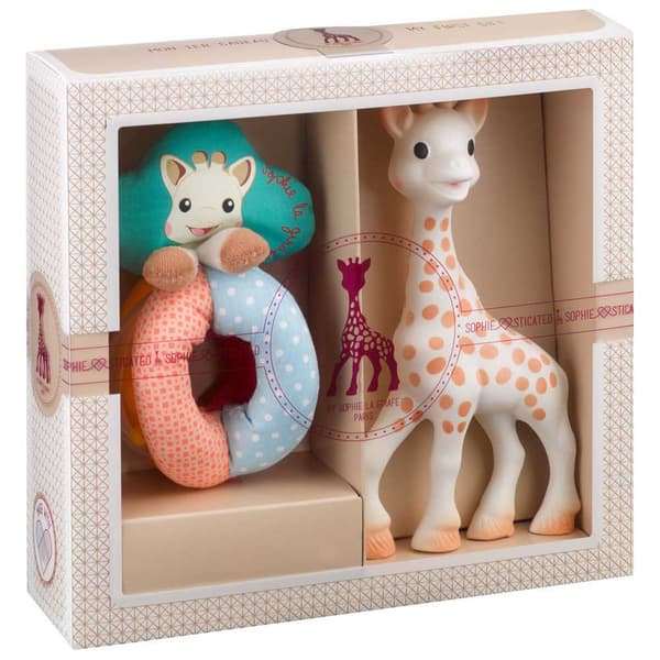 Sophie La Girafe Min Første Sæt Bider Rangle Sense & Soft Beige