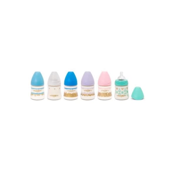 Suavinex flaska - Wide Mouth Premium - 150 ml - 3-läges napp - Blå - Anti-kolik