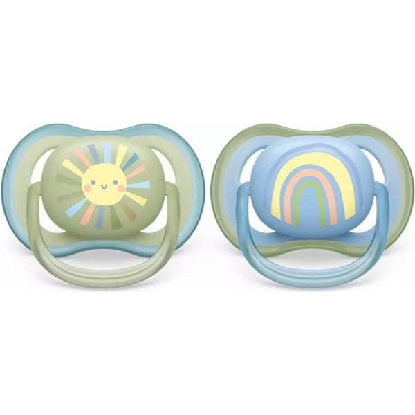 Philips Avent SCF085/58 Ultra Air -sutter 0-6 måneder, 2 stk, sol