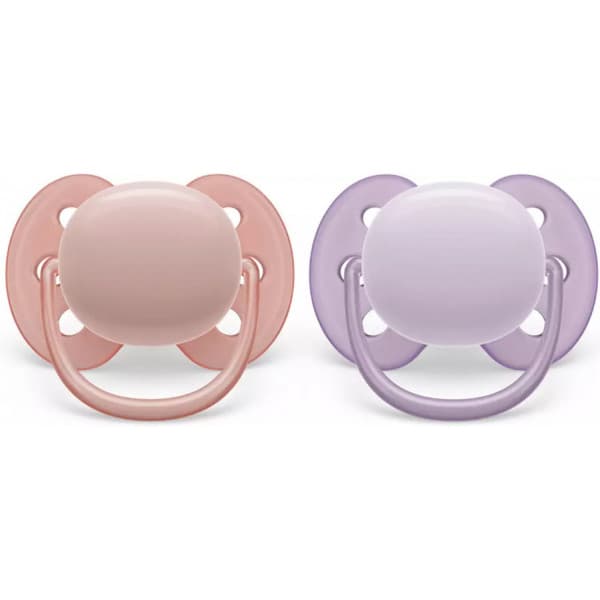 Philips Avent SCF091/31 Ultra Soft -sutter, 0-6 måneder, 2 stk, lilla