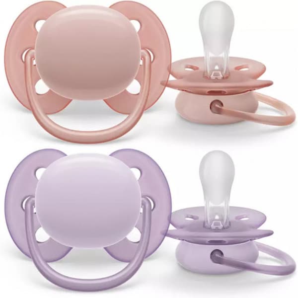 Philips Avent SCF091/31 Ultra Soft -sutter, 0-6 måneder, 2 stk, lilla