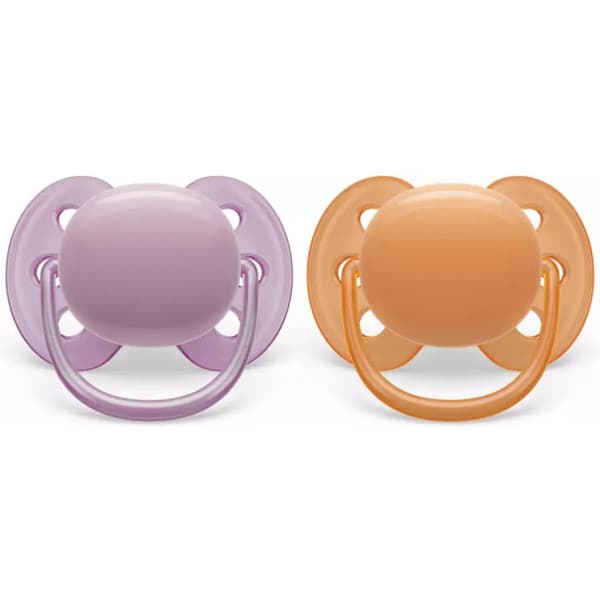 Philips Avent SCF091/33 Ultra Soft -sutter, 6-18 måneder, 2 stk, røde
