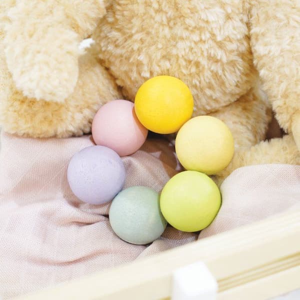 Van Petilou Baby Toy Träpärlor